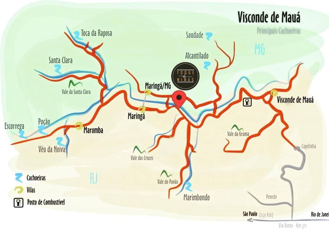 Pousada Toque De Minas Visconde De Maua Exteriör bild